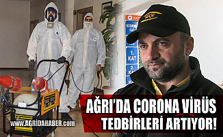 ​Ağrı'da Corona virüs tedbirleri Devam Ediyor