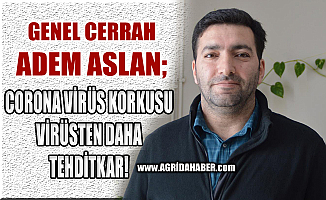 AİÇÜ Öğretim Üyesi Adem Aslan; Virüs Korkusu Virüsten daha Tehditkar