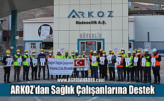 Arkoz Ağrı Çimento Fabrikasından Sağlık Çalışanlarına Destek