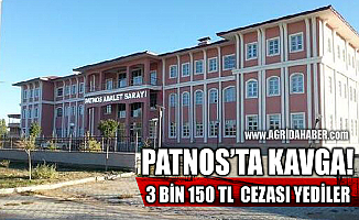 Ağrı Patnos İlçesinde Kavga eden şahıslara 3 Bin 150 Tl Ceza kesildi