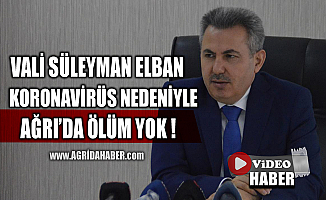 Valisi Süleyman Elban; Ağrı'da Koronavirüs salgınından ölen yok