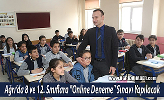 Ağrı'da 8 ve 12. Sınıf Öğrencilerine "Online Deneme" Sınavı Yapılacak