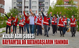 Kızılay Ağrı Şubesi Bayramda'da vatandaşların yardımındaydı