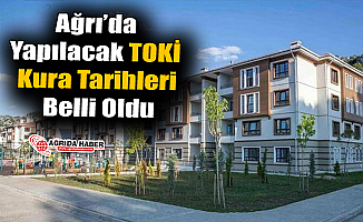 Ağrı’da Yapılacak TOKİ Kura Tarihleri Belli Oldu