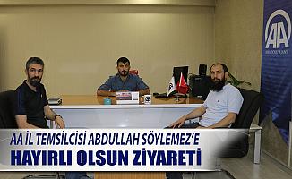 Ağrı'da Haber Ailesinden AA Ağrı Temsilcisi Söylemez'e Ziyaret