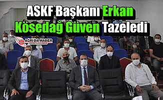 ASKF Başkanı Erkan Kösedağ Güven Tazeledi