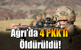 Ağrı'da 4 PKK'lı Daha öldürüldü