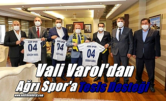Vali Varol'dan Ağrı Spor'a Tesis desteği