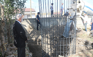 Ağrı Ağılbaşı Köy Camisine Minare Temeli Atıldı!