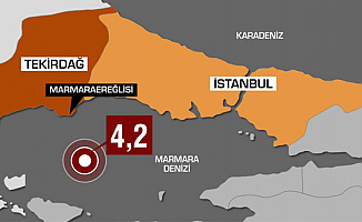 İstanbul'da Korkutan deprem! 4.2 Sallandı