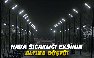 Ağrı'da Hava sıcaklığı Sıfırın Altına Düştü