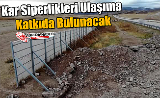 Kar siperlikleri Ulaşıma Katkıda Bulunacak