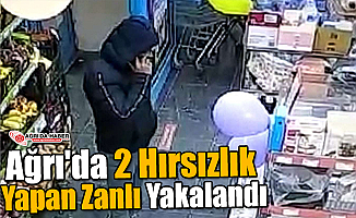 Ağrı'da 2 Hırsızlık Yapan Zanlı Yakalandı