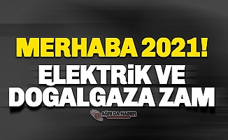 2021 Yılının ilk zammı Doğalgaz ve Elektriğe