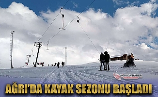 Ağrı'da kayak sezonu geçde olsa başladı