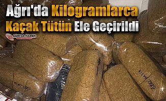 Ağrı'da Kilogramlarca Kaçak Tütün Ele Geçirildi