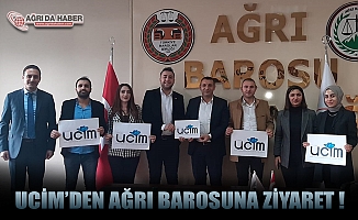 UCİM'den Ağrı Barosu Başkanı Av. Mehmet Salih Aydın'a ziyaret