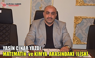 Yasin Çınar; MATEMATİK  ve KİMYA  ARASINDAKİ  İLİŞKİ 