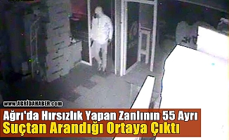 Ağrı'da Hırsızlık Yapan Zanlının 55 Ayrı Suçtan Arandığı Ortaya Çıktı