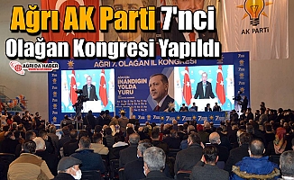 AK Parti Ağrı 7. Olağan Kongresi Yapıldı