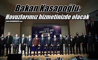 Bakan Kasapoğlu: Havuzlarımız hizmetinizde olacak