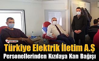 Türkiye Elektrik İletim Personellerinden Kızılaya Kan Bağışı