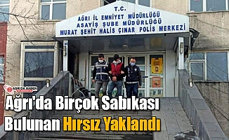 Ağrı'da Birçok Sabıkası Bulunan Hırsız Yakalandı