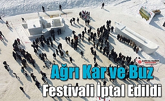 Ağrı Kar ve Buz Festivali İptal Edildi