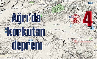 Ağrı’da 4 Şiddetinde deprem
