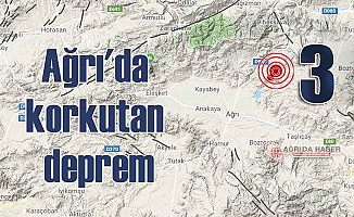 Doğubayazıt'da 3 büyüklüğünde Deprem!