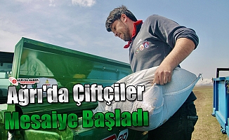 Ağrı'da Çiftçiler Mesaiye Başladı