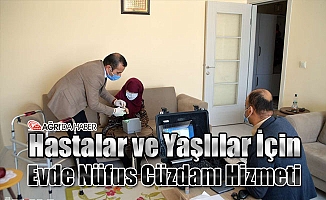 Hastalar ve Yaşlılar İçin Evde Nüfus Cüzdanı Hizmeti