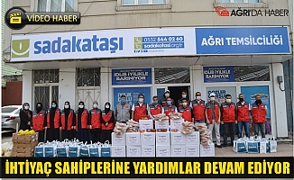 Sadakataşı Derneği Ağrı Temsilciliğinden ihtiyaç sahibi ailelere yardım