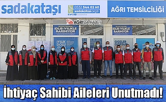 Sadakataşı Derneği'nden Ağrı'da İhtiyaç Sahibi Ailelere Yardım