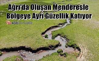 Ağrı'da Oluşan Menderesler Bölgeye Ayrı Güzellik Katıyor