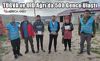 TÜGVA ve UID Ağrı'da 500 gence ulaşarak bayramlaştı