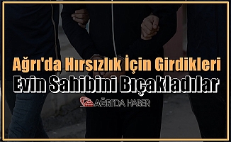 Ağrı'da Hırsızlık İçin Girdikleri Evin Sahibini Bıçakladılar