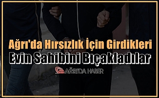 Ağrı'da Hırsızlık İçin Girdikleri Evin Sahibini Bıçakladılar