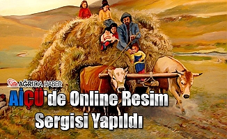 AİÇÜ'de Online Resim Sergisi Yapıldı