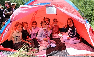 Diyadin’de öğrenciler doğada kamp heyecanı yaşadı