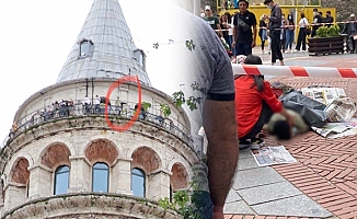 Galata Kulesine Çıkan Genç İntihar Etti