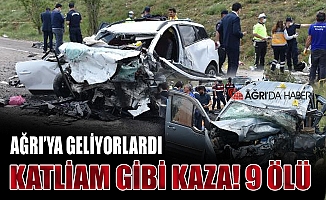 İstanbul'dan Ağrıya gelen araç kaza yaptı! 9 Ölü