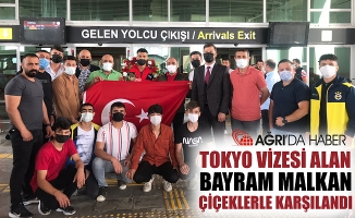 Olimpiyat Vizesi Alan Bayram MALKAN Çiçeklerle Karşılandı!