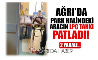 Park Halindeki Aracın LPG Tankı Patladı, 2 Kişi Yaralandı