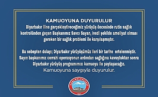 Diyarbakır Annelerine destek yürüyüşü ertelendi