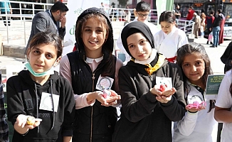 Ağrı'da hayvanlar için mama topladılar