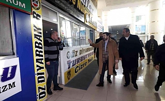 Başkan Savcı Sayan otobüs terminalini ziyaret etti