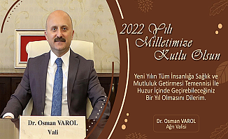 Ağrı Valisi Dr. Osman Varol'dan yeni yıl mesajı