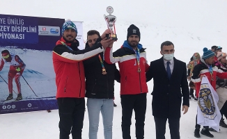 Ağrı İbrahim Çeçen Üniversitesi'nin kayakçıları Türkiye 3'üncüsü oldu