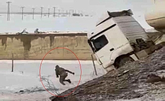 Ağrı'da bir askerin ölümden döndüğü anlar!